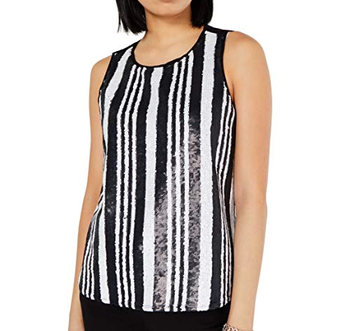 Striped Sequined Tank Top