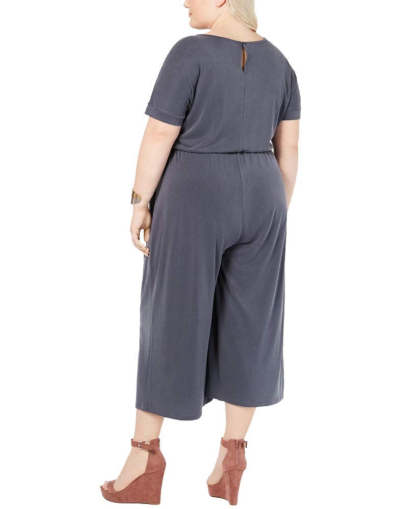 Style & Co Plus Size Cropped Knit Jumpsuit