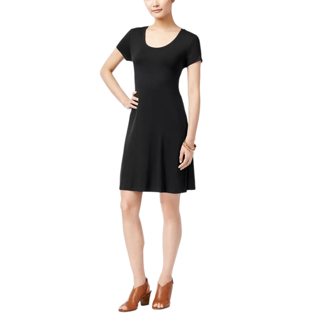 Style & Co Petite Short Sleeve A Line Dress