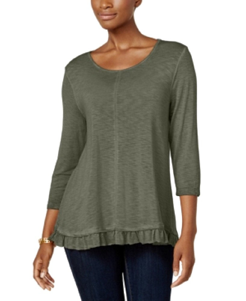 Style & Co Ruffle Hem Tunic