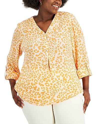 JM Collection Plus Size Wildest Spot Top