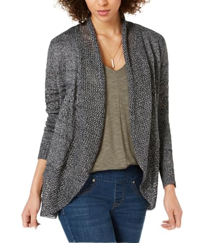 Style & Co Open Front Pointelle Cardigan