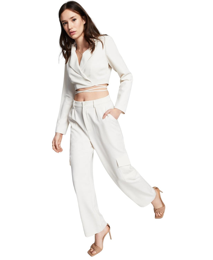 Now This Crop Tie Blazer