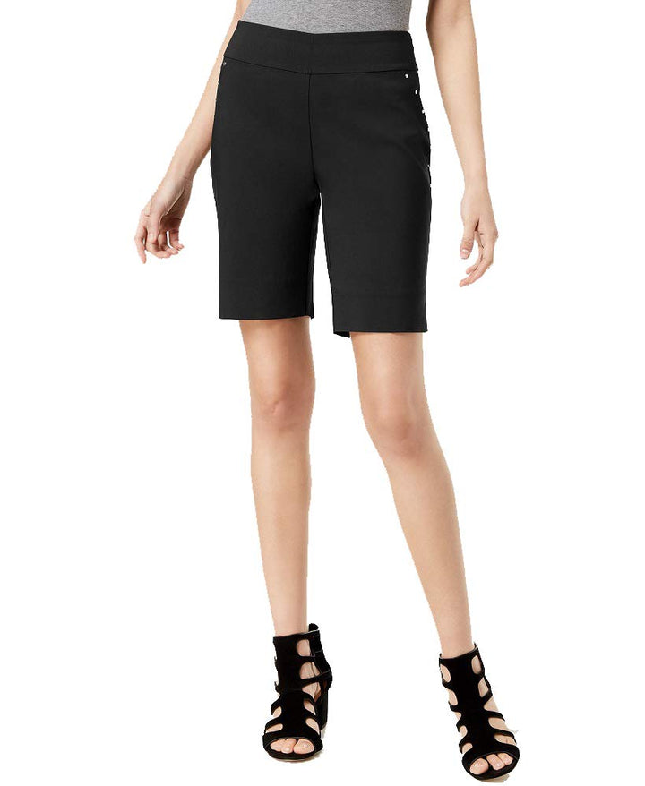 INC Curvy-Fit Stud-Trim Bermuda Shorts