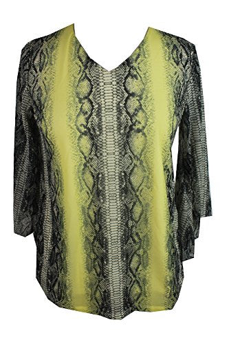 Alfani Petite Printed V Neck Top
