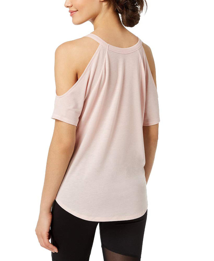 Active Juniors' Cold-Shoulder T-Shirt