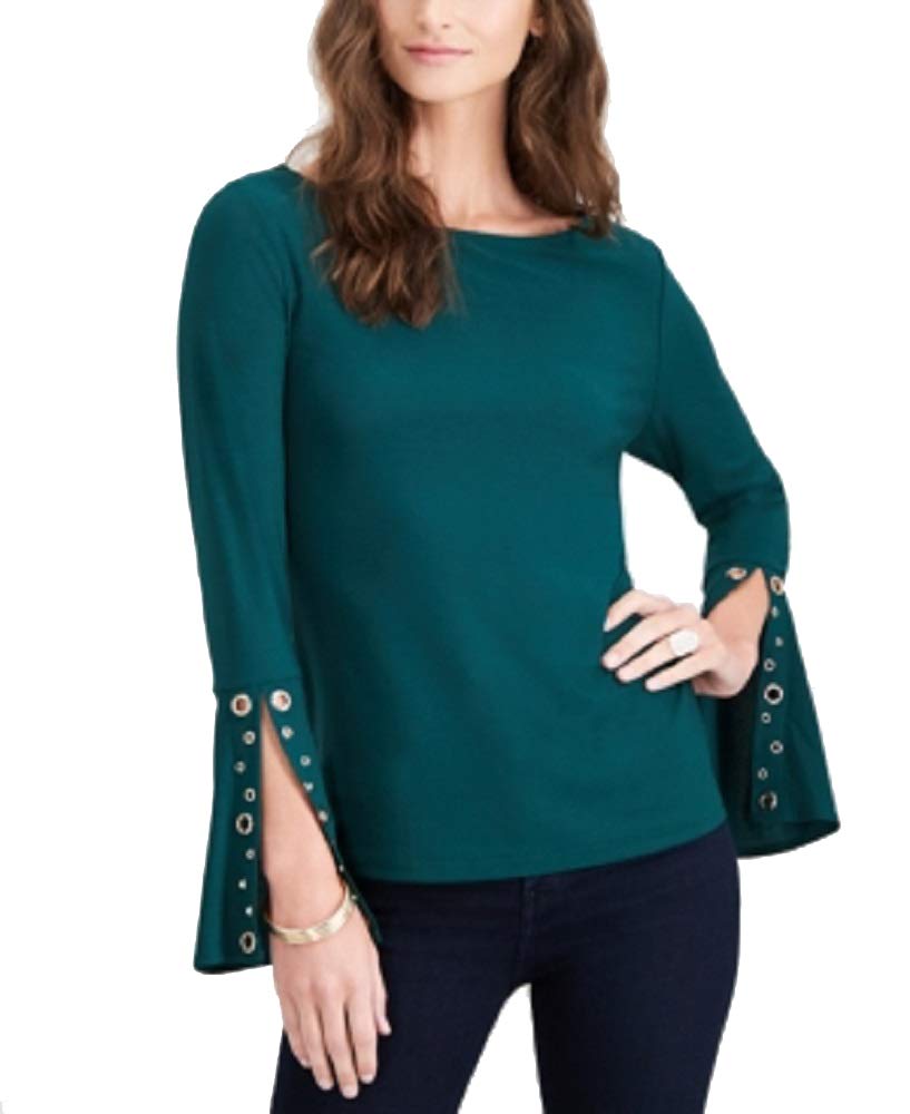 Embellished Split Sleeve Top