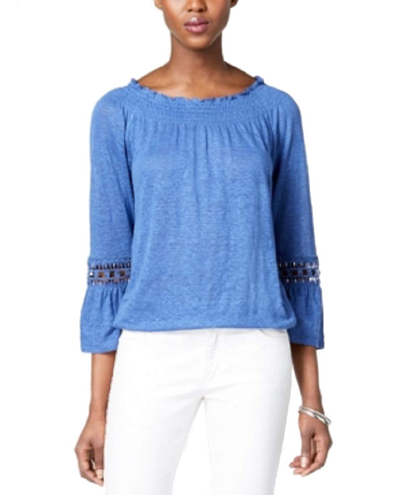 Linen Peasant Top