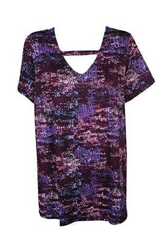 NY Collection Plus Size Printed Swing Top