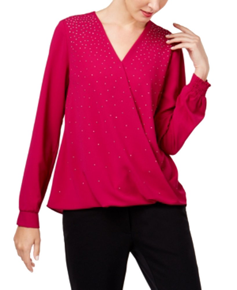 Alfani Petite Embellished Surplice Top