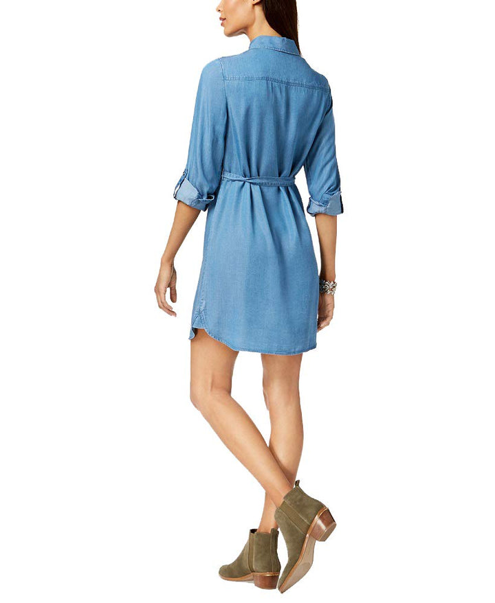 Style & Co Tie Belt Shirtdress
