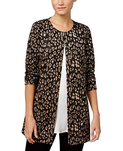 JM Collection Petite Metallic Print Jacket