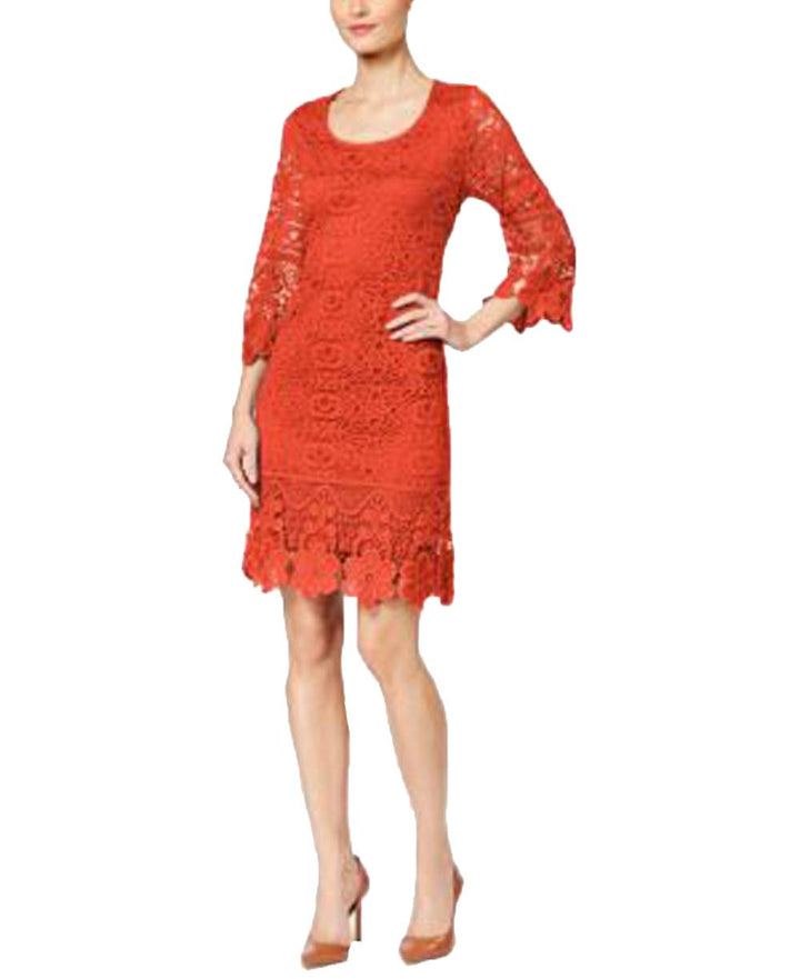 Alfani Petite Crochet Shift Dress