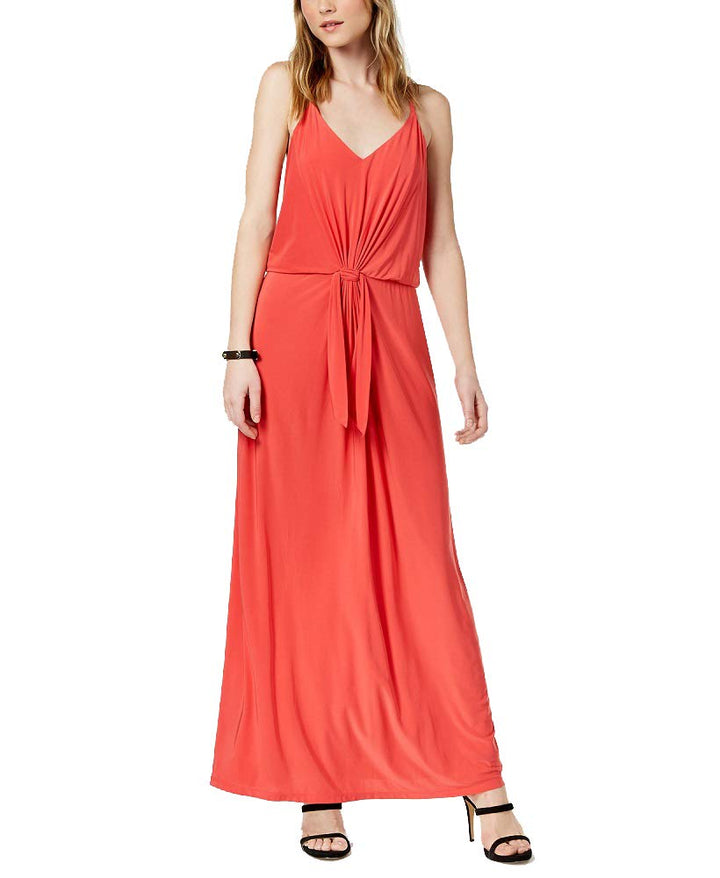 Bar III Tie Waist Maxi Dress