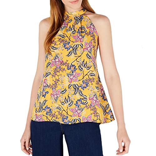 Polka-Dot Tie-Back Halter Top