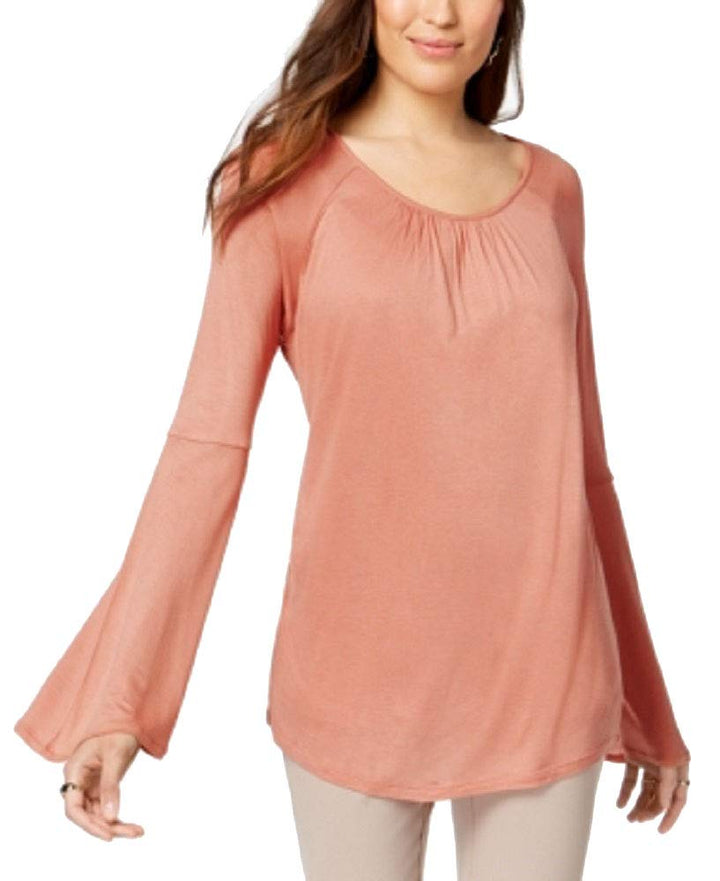 Lantern-Sleeve Top