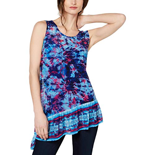 INC Asymmetrical Tie-Dye Tank Top