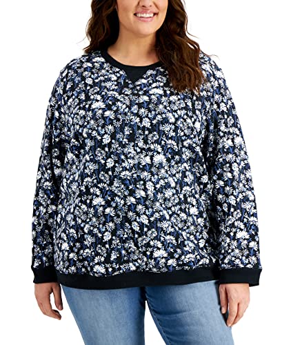 Karen Scott Plus Printed Sweatshirt