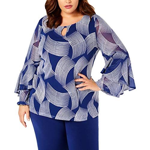 Alfani Plus Size Ruffled Sleeve Top