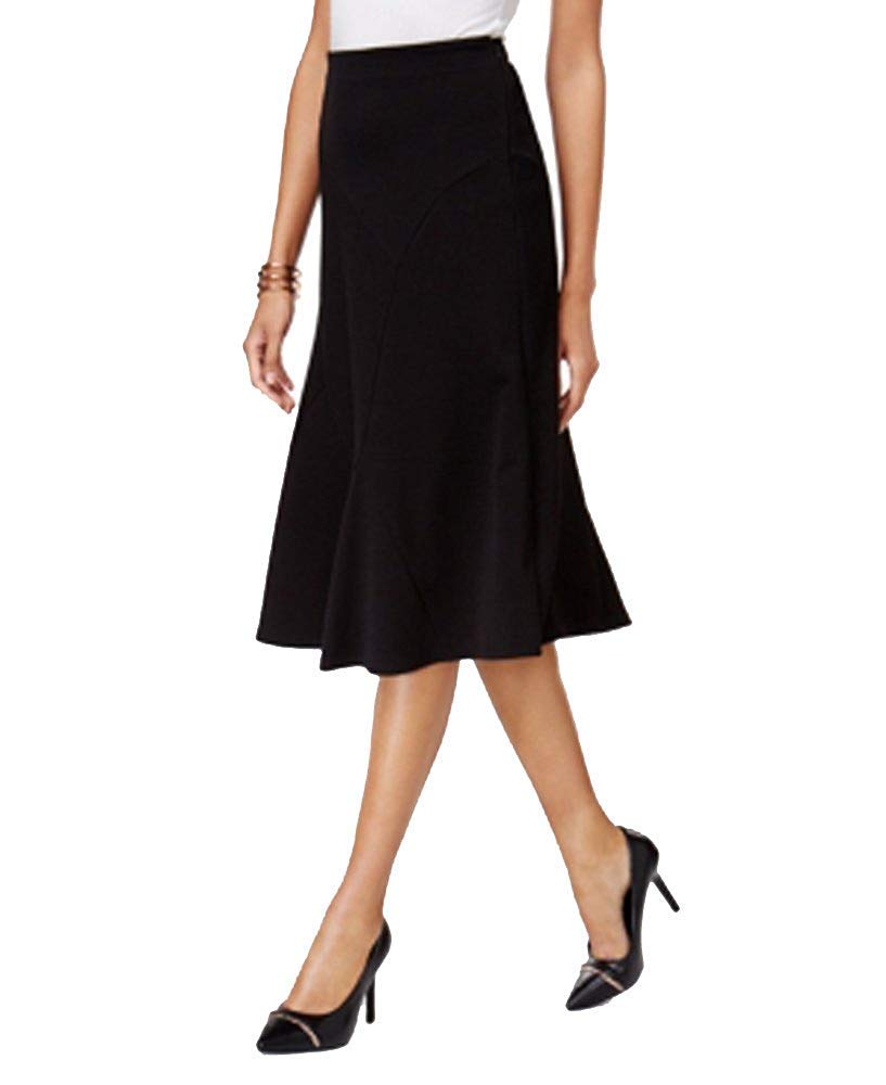 NY Collection Jacquard A Line Skirt