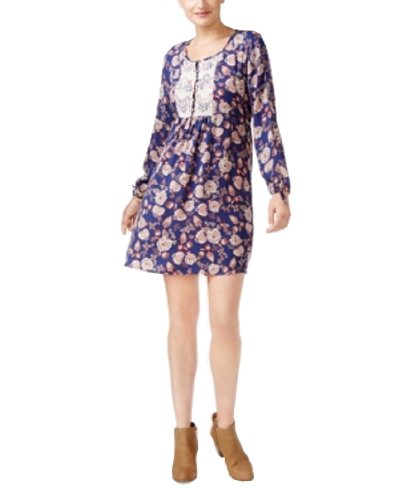 Style & Co Crochet Trim Peasant Dress
