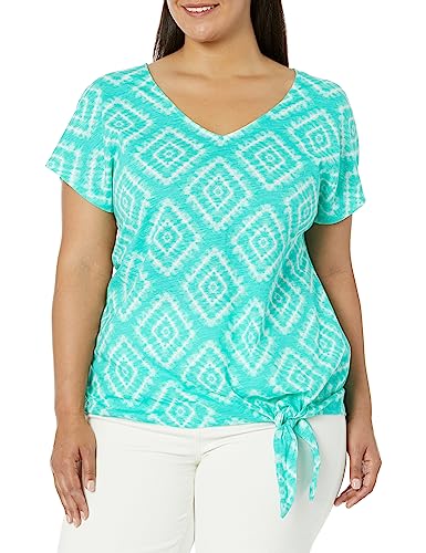 Plus Size Anya Tie Front Top