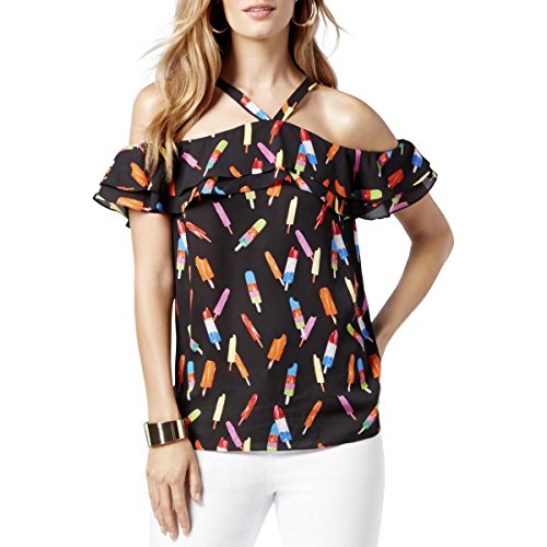 INC International Concepts Popsicle Cold Shoulder Top