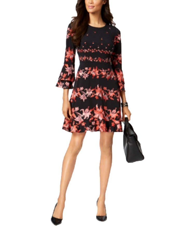Alfani Printed Fit Flare Dress
