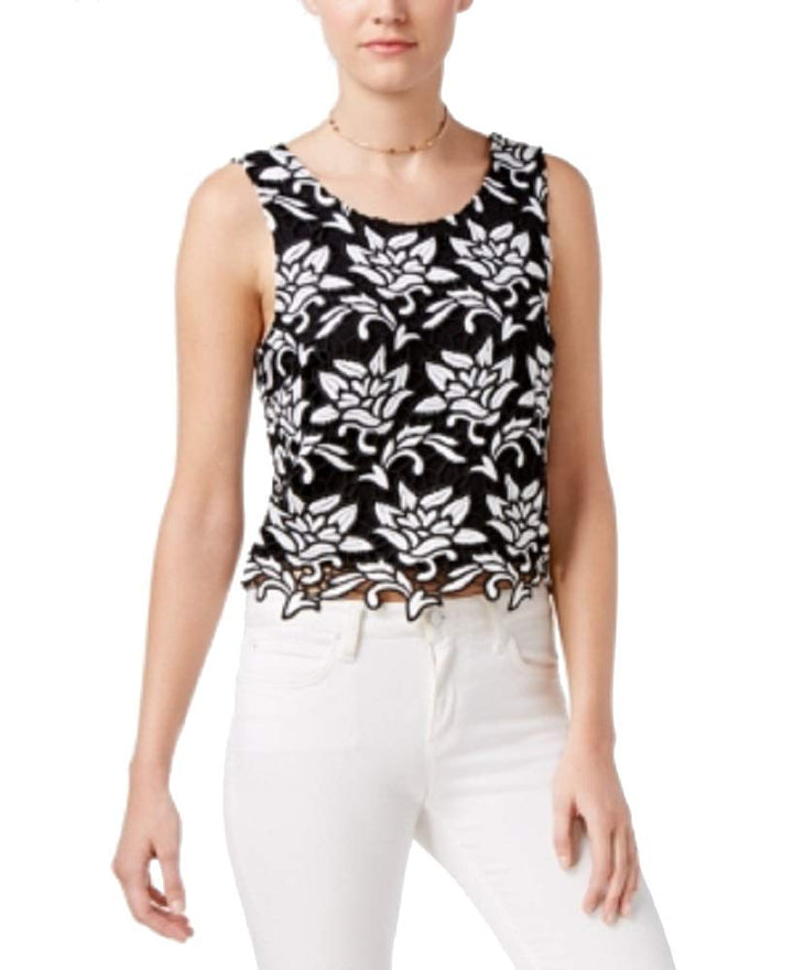 BAR III Crochet Lace Top