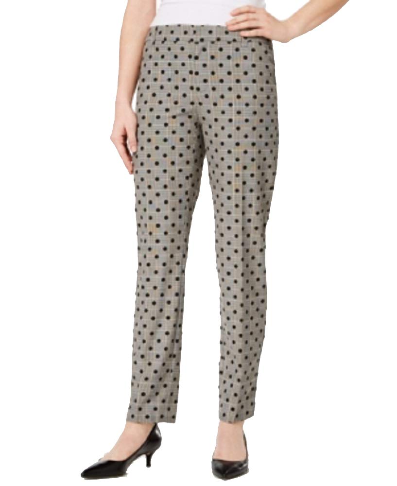 Charter Club Dot Print Plaid Ankle Pants