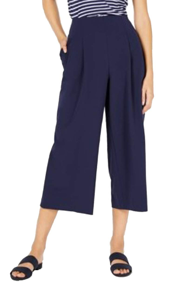 Maison Jules Pleated Cropped Trousers
