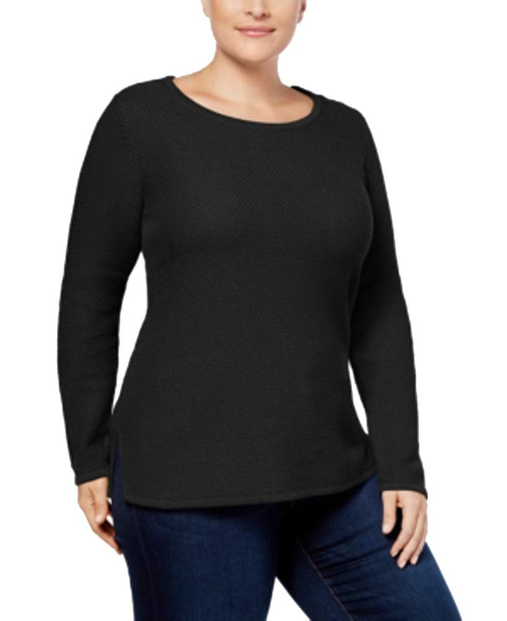 Charter Club Plus Size Scoop Neck Tunic Sweater