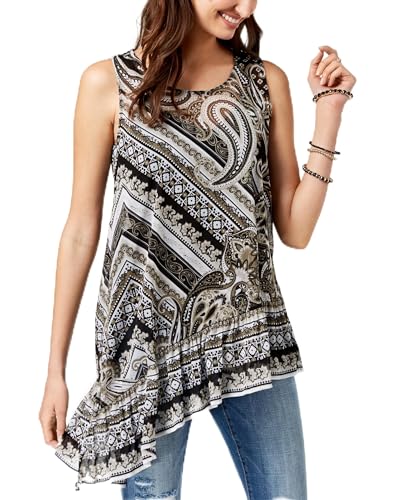 Printed Asymmetrical Top