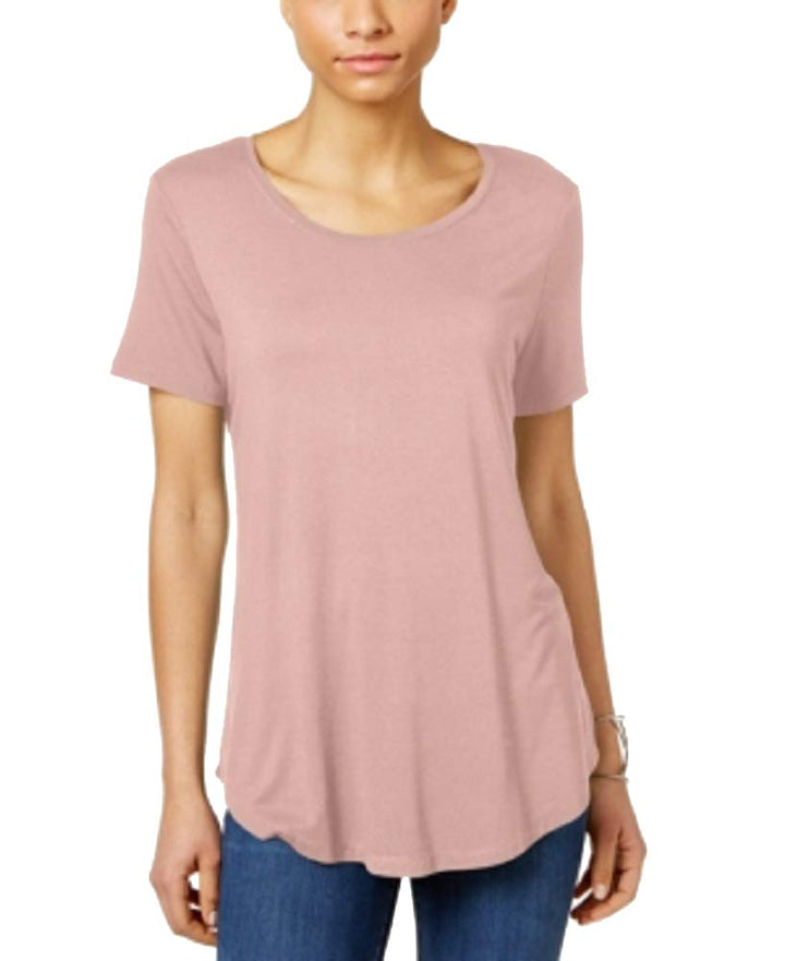 JM Collection Petite Shirttail Hem Top