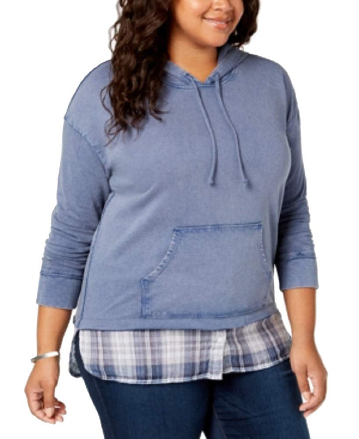 Plus Size Layered-Look Hoodie