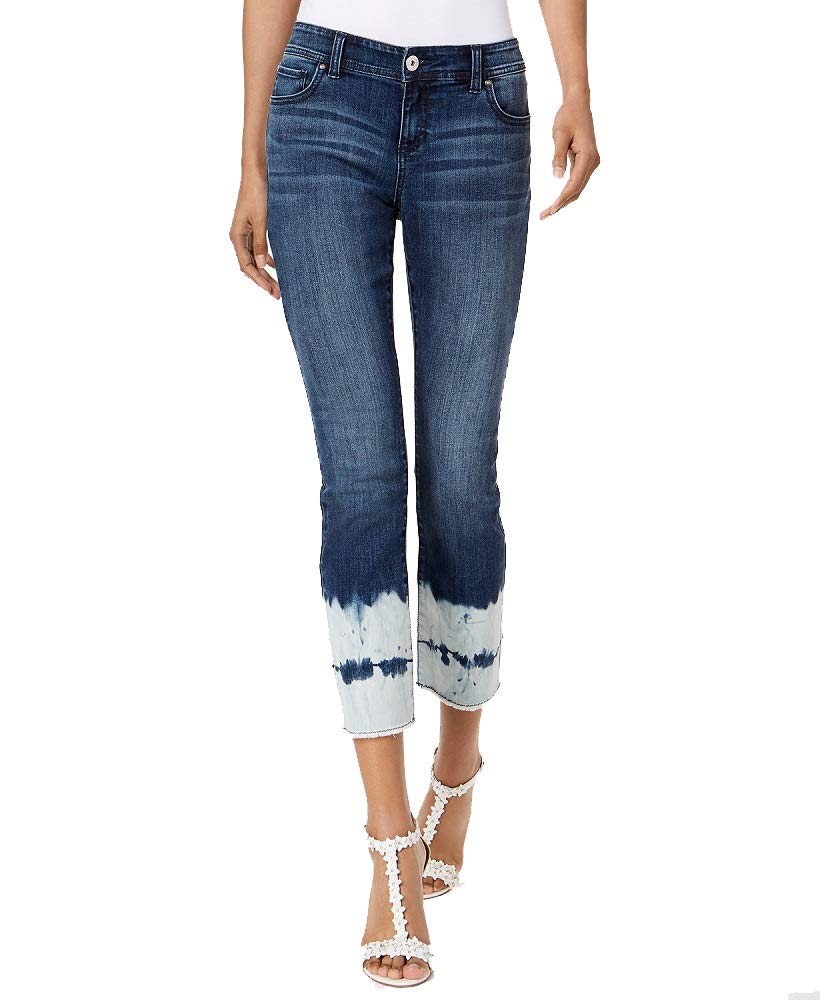 Cropped Tie Dyed Jeans