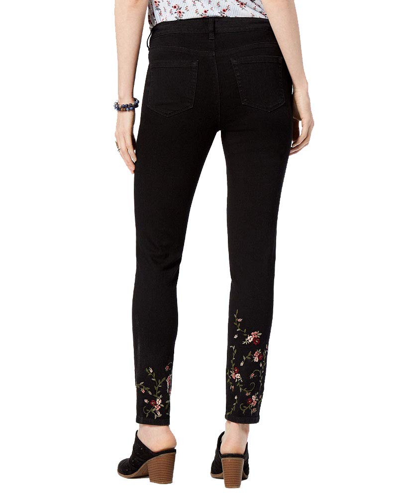 Style & Co Embroidered Skinny Jeans