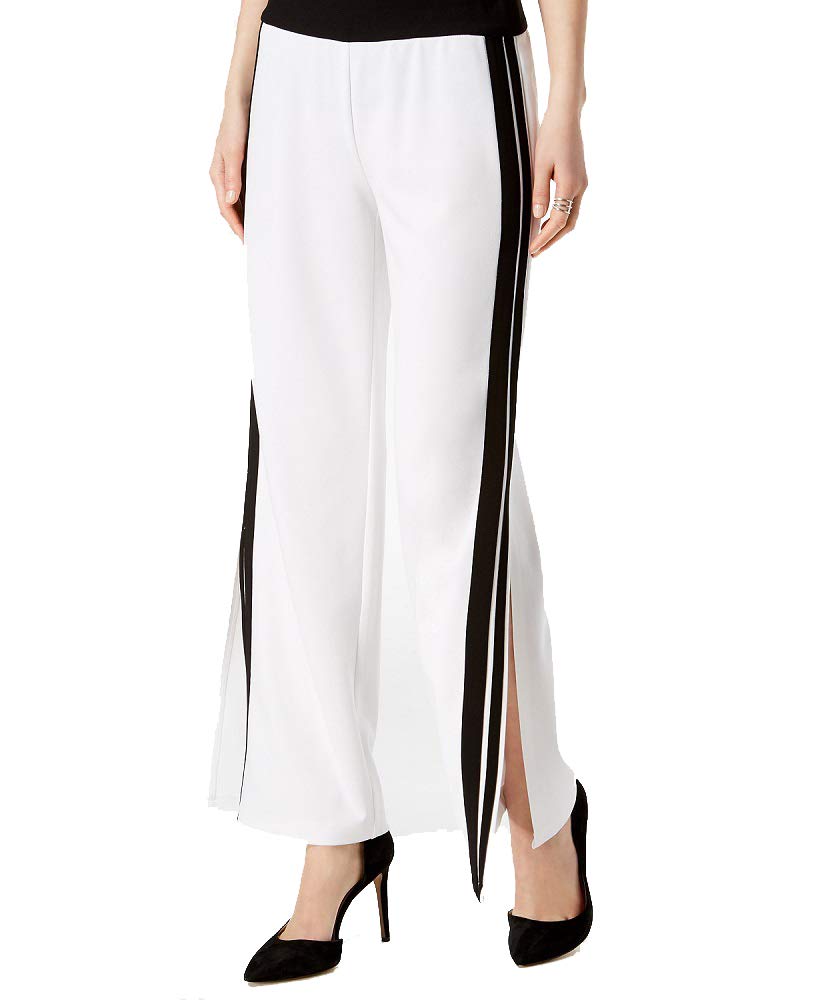 Petite Racing Stripe Wide Leg Pants