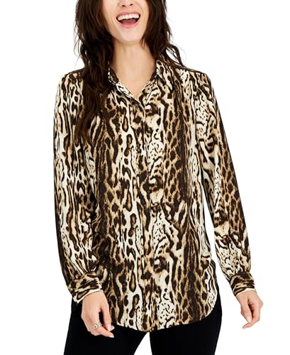 INC International Concepts Womens Animal Print Tunic