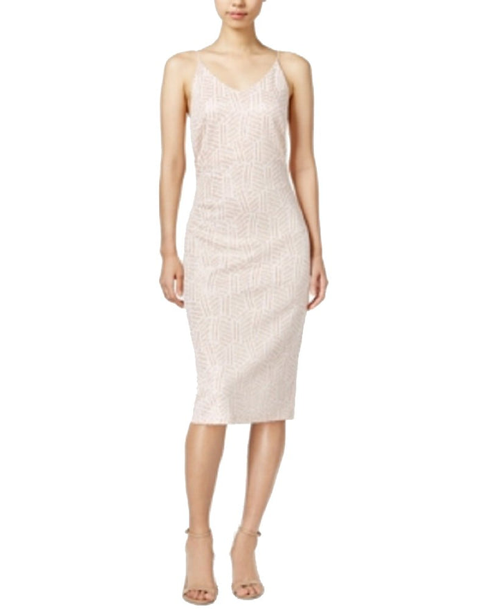 Bar III Metallic Slip Dress
