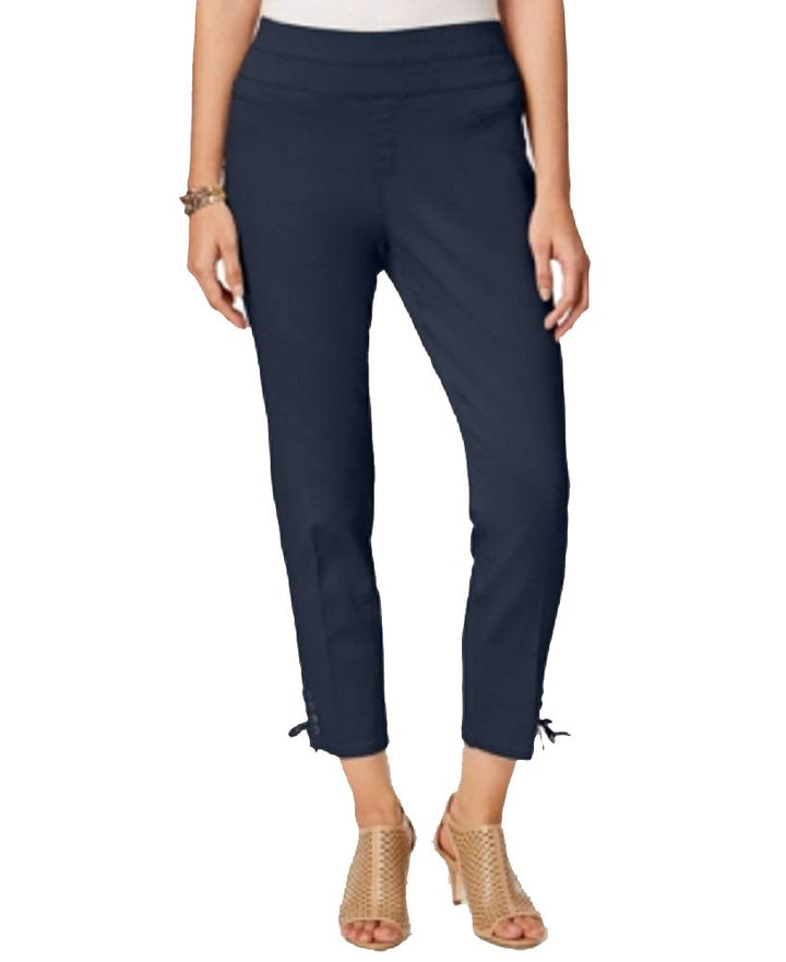 Style & Co Lace Up Hem Capri Pants
