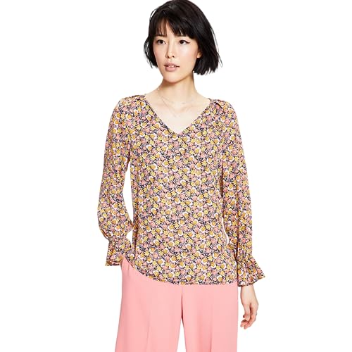 Bar III Womens Floral Print Top