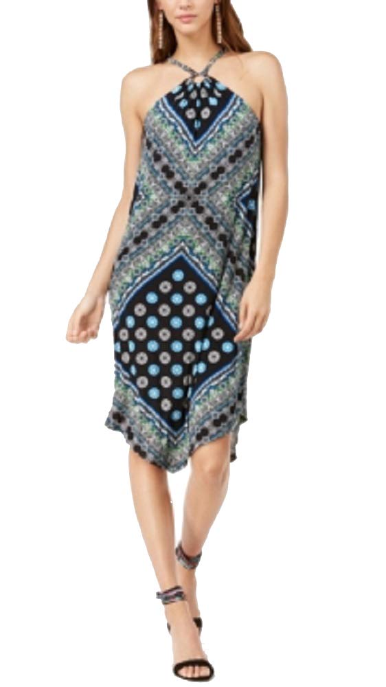 Printed Handkerchief Hem Dress