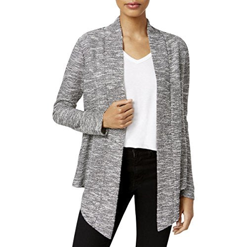 Bar III Asymmetrical Boucle Cardigan