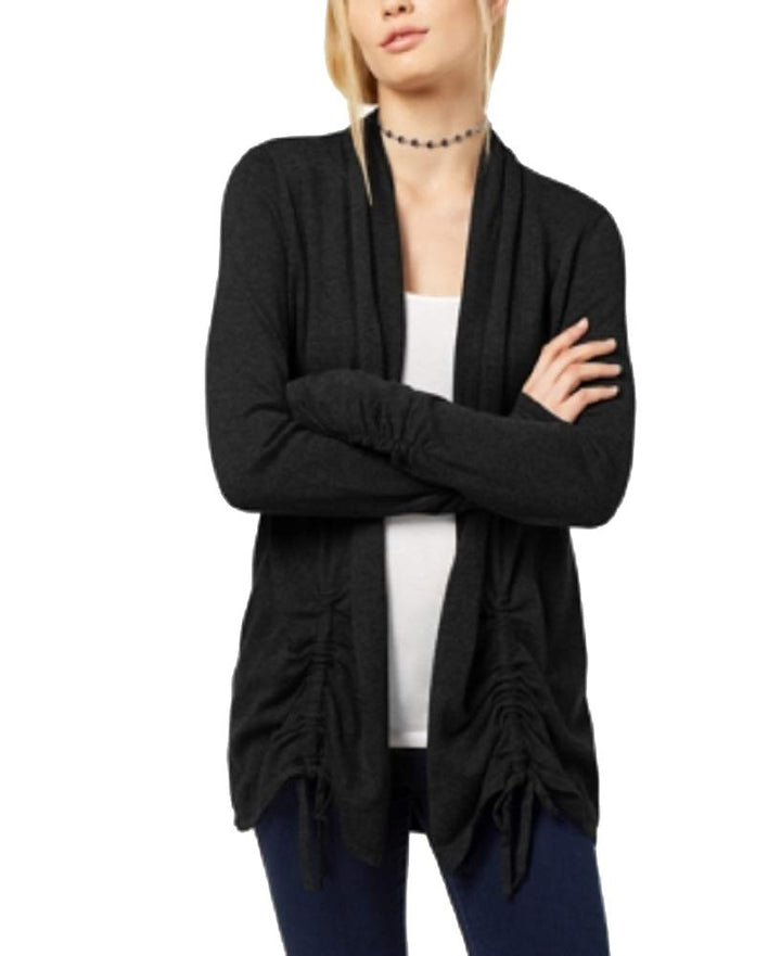 Ruched Drawstring Cardigan