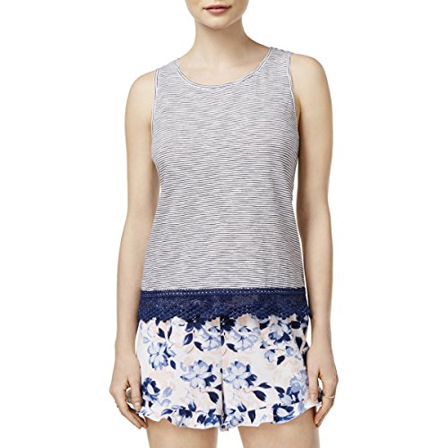 Maison Jules Cotton Crochet Contrast Top