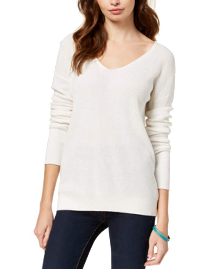 Juniors' Crisscross-Back Sweater