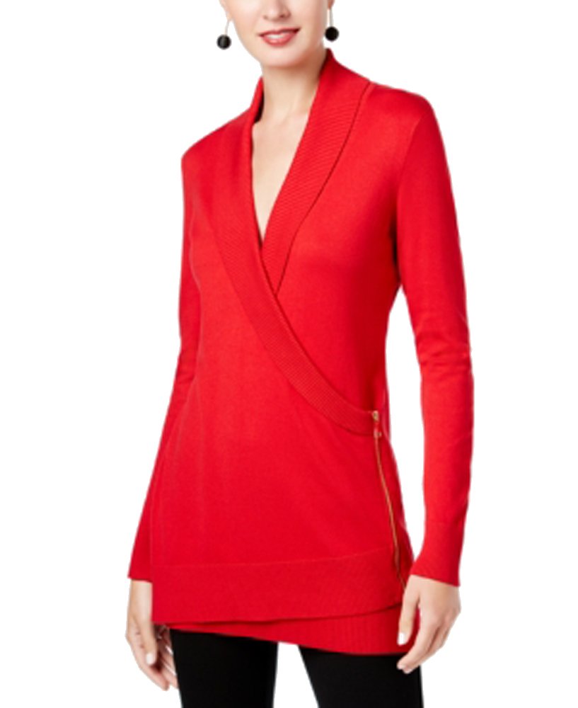 INC International Concepts Zip Up Sweater Tunic