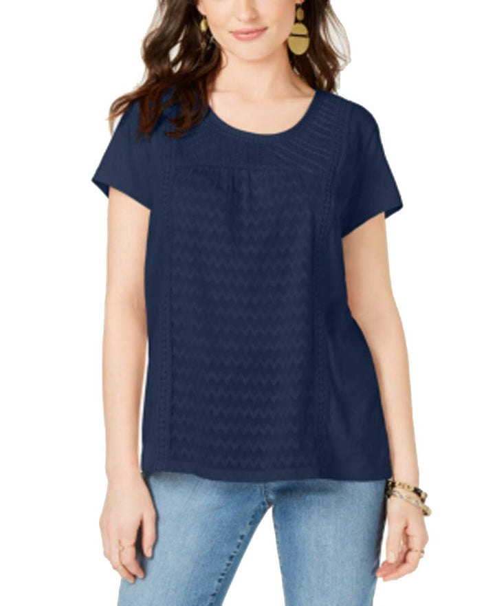 Style & Co. Mixed Print T-Shirt