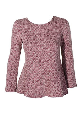 Style & Co Petite Printed Knit Swing Top